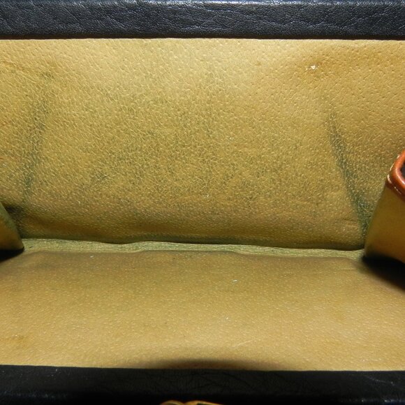 VTG Dooney & Bourke AWL Black Brown Trim Pebble Leather Wallet. - Picture 6 of 9